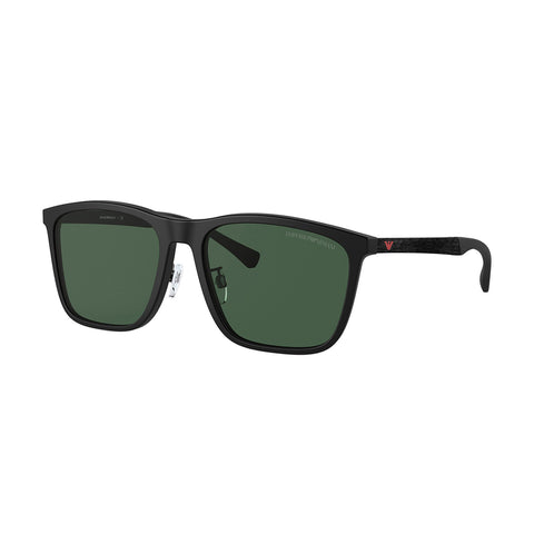 Emporio Armani Men's Rectangle Frame Black Acetate Sunglasses - EA4150F