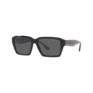 Emporio Armani Men's Rectangle Frame Black Acetate Sunglasses - EA4186