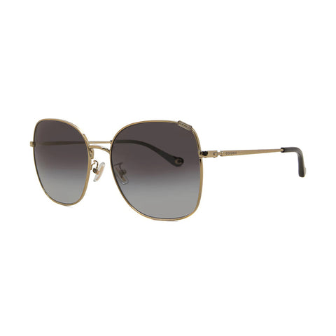 Coach Women's Square Frame Gold Metal Sunglasses - HC7133