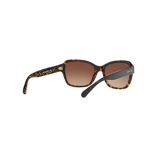 Coach Women's Rectangle Frame Brown Acetate Sunglasses - HC8232F