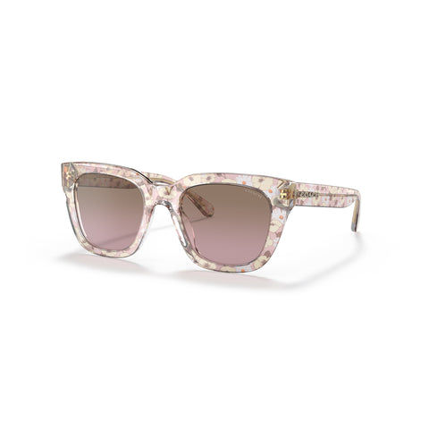Coach Women's Square Frame Pink Acetate Sunglasses - HC8318