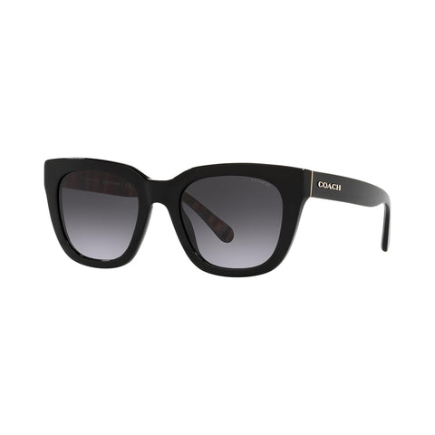 Coach Women's Square Frame Black Acetate Sunglasses - HC8318F