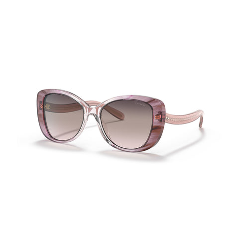 Coach Women's Rectangle Frame Pink Acetate Sunglasses - HC8322