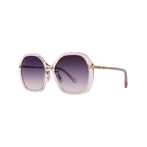 Coach Women's Irregular Frame Pink Injected Sunglasses - HC8343