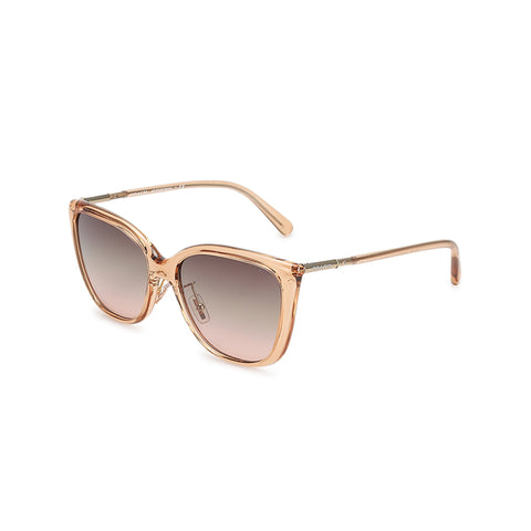 Coach Women's Square Frame Light Brown Injected Sunglasses - HC8345