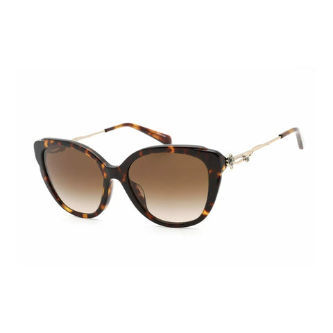 Coach Women's Square Frame Havana Acetate Sunglasses - HC8347BU