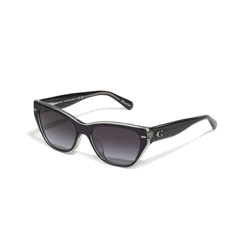 Coach Women's Cat Eye Frame Black Acetate Sunglasses - HC8370U