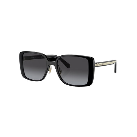 Coach Women's Square Frame Black Injected Sunglasses - HC8375