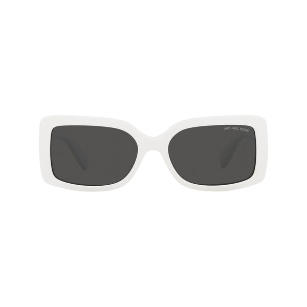 Michael Kors Women's Rectangle Frame White Acetate Sunglasses - MK2165