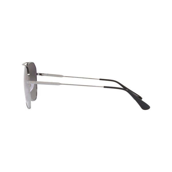 Prada Men's Irregular Frame Gunmetal Metal Sunglasses - PR 63XS