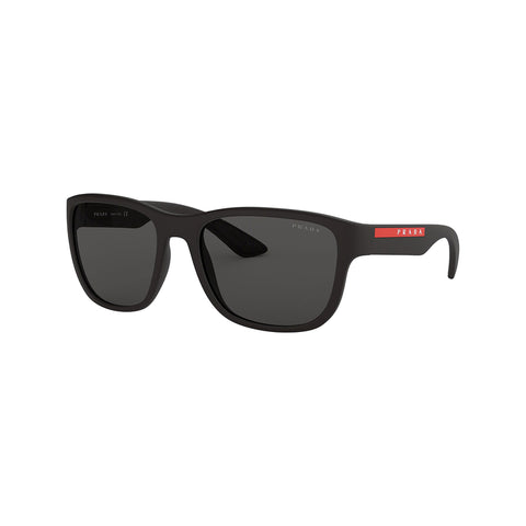 Prada Linea Rossa Men's Pillow Frame Black Nylon Sunglasses - PS 01US