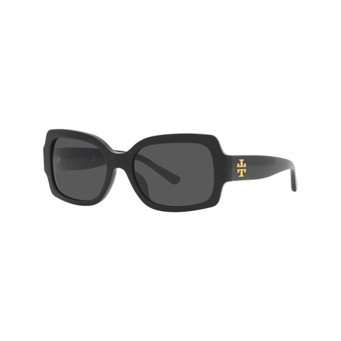 Tory Burch Women's Rectangle Frame Black Acetate Sunglasses - TY7135UM
