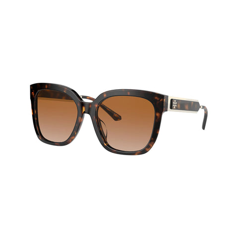 Tory Burch Women's Square Frame Brown Acetate Sunglasses - TY7161U