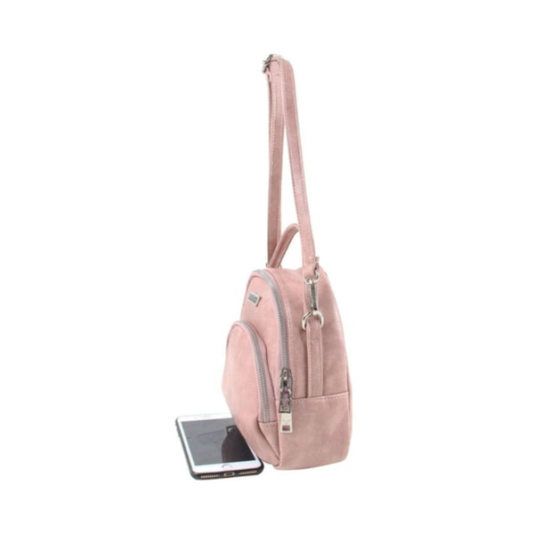 Verchini Mini Double Zip Backpack Purse Bag Ladies Women Bag 13000082
