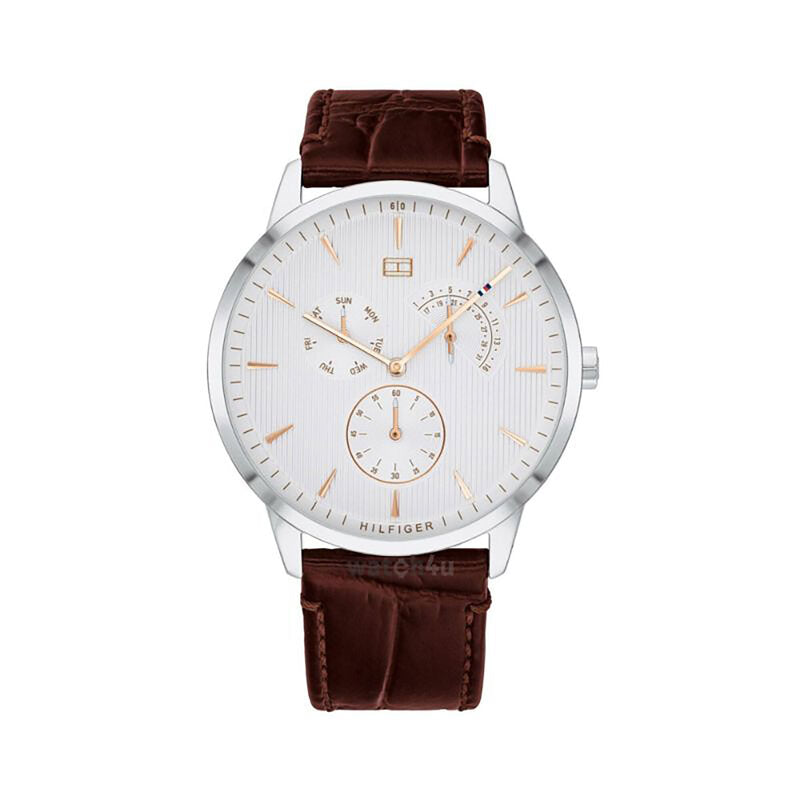 Tommy Hilfiger Brown Leather Brad Men's Watch - 1710389