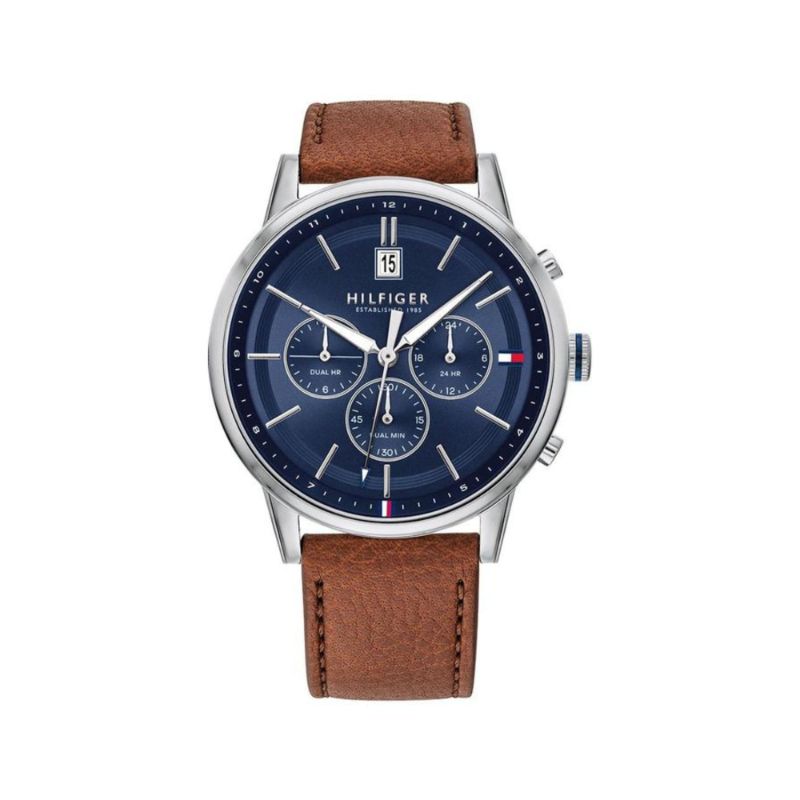 Tommy Hilfiger Multi-function Light Brown Leather Men's Watch - 179162 –  The Wola