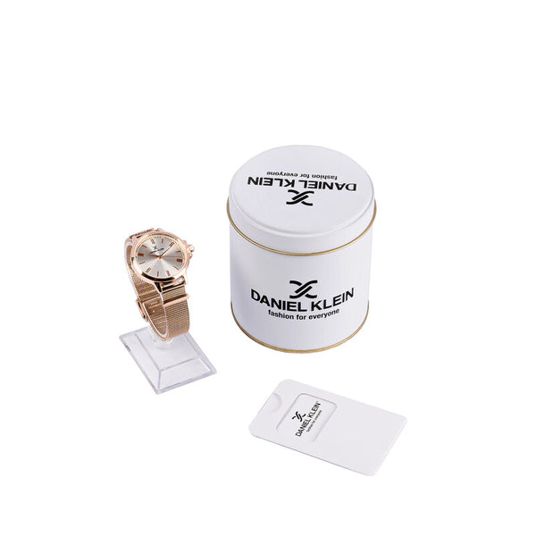 Daniel Klein Premium Women's Analog Watch DK.1.13425-3 Black Genuine Leather Strap Watch | Watch for Ladies