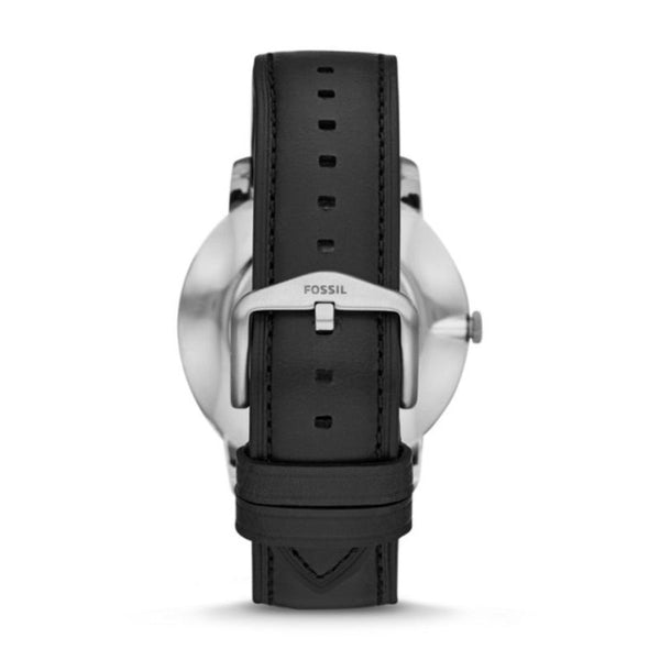 Fossil Men's Watch The Minimalist Three-Hand Black Leather Watch Series FS5497