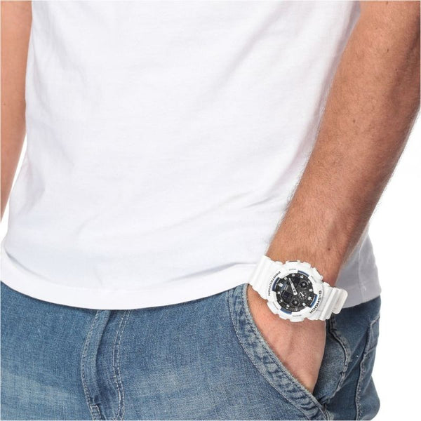 Casio G-Shock Men's Analog-Digital Watch GA-100B-7A 90's retro Black Resin Band Sports Watch