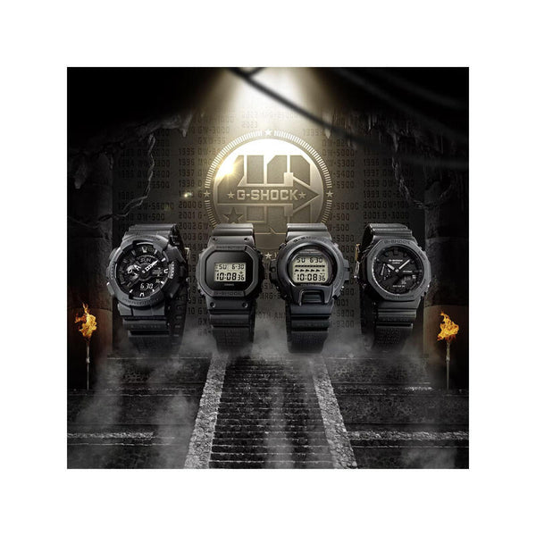 Casio G-Shock GA-2140RE-1A 40th Anniversary REMASTER BLACK Series  Men's Sport Watch with Black Resin Band