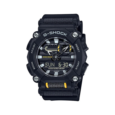 Casio G-Shock Men's Analog-Digital Watch GA-900-1A Heavy-Duty Black Resin Band Sports Watch