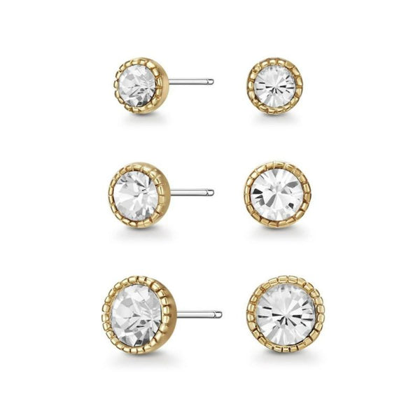 Mestige Gold Annie Earring Set with Swarovski® Crystals