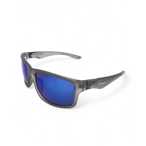 2.5 NVG by Essilor Men's Rectangle Frame Grey Plastic UV Protection Sunglasses