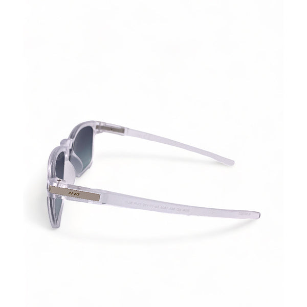 2.5 NVG by Essilor Unisex's Rectangle Frame Clear Plastic UV Protection Sunglasses