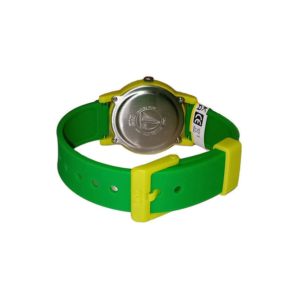 Q&Q Watch By Citizen V23A-016VY Kids Analog Watch with Green Resin Strap