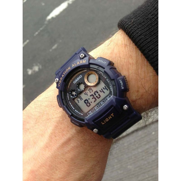Casio Men's Digital Watch W-735H-2AV Blue Resin Band Sport Watch