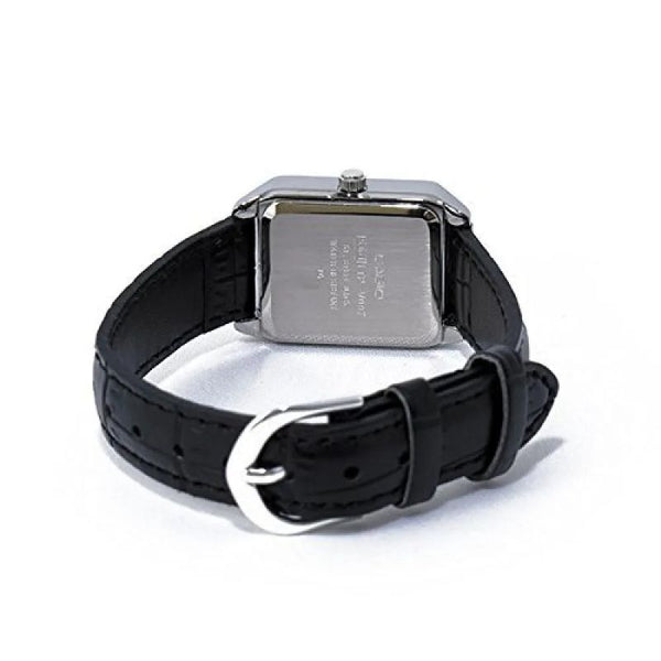 Casio Women's Analog Watch LTP-V007L-7E1 Black Leather Watch