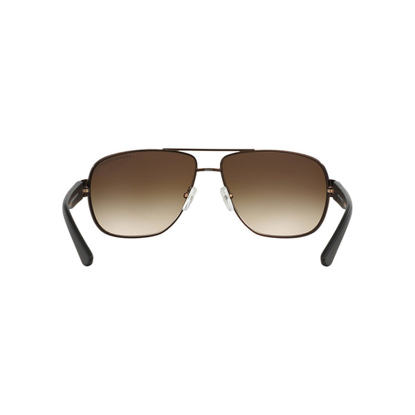 Armani Exchange Men's Pilot Frame Brown Metal Sunglasses - AX2012S