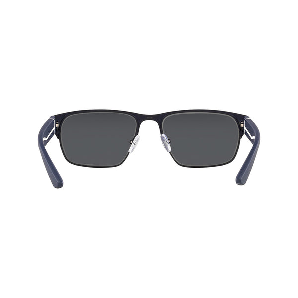 Armani Exchange Men's Rectangle Frame Blue Metal Sunglasses - AX2046S