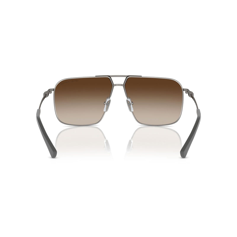 Armani Exchange Men's Pilot Frame Grey Metal Sunglasses - AX2050S