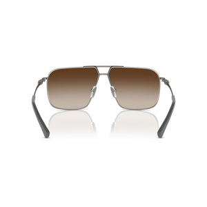 Armani Exchange Men's Pilot Frame Grey Metal Sunglasses - AX2050S