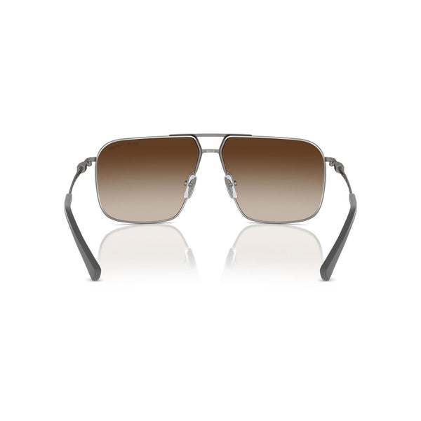 Armani Exchange Men's Pilot Frame Grey Metal Sunglasses - AX2050S