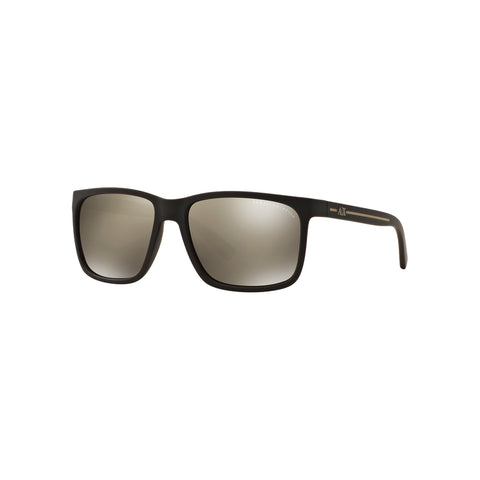Armani Exchange Unisex's Square Frame Brown Injected Sunglasses - AX4041SF