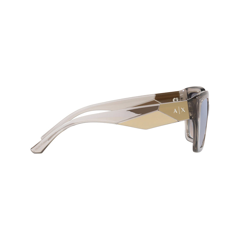 Armani Exchange Women's Rectangle Frame Brown Injected Sunglasses - AX4125SU