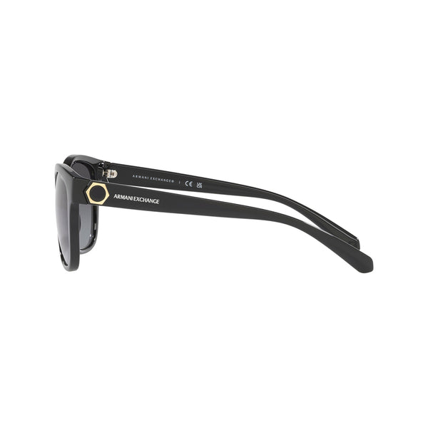 Armani Exchange Women's Cat Eye Frame Black Acetate Sunglasses - AX4127SF