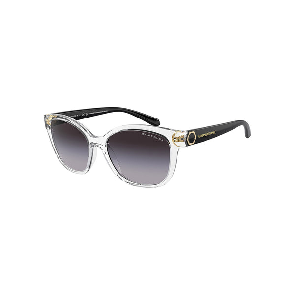 Armani Exchange Women's Cat Eye Frame Clear Acetate Sunglasses - AX4127SF
