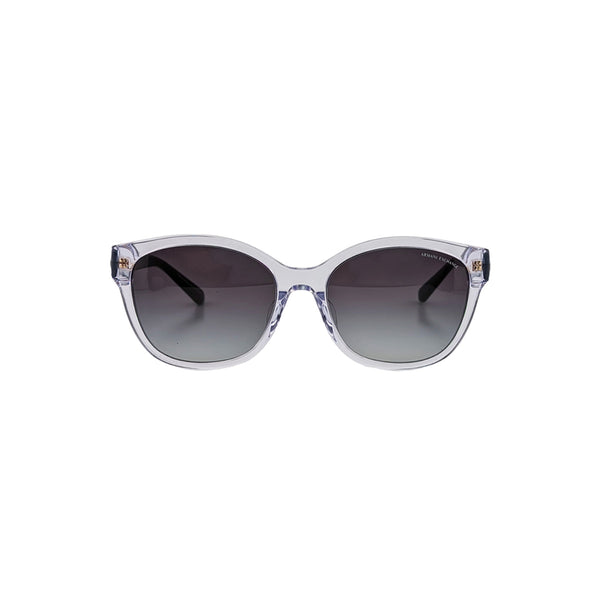 Armani Exchange Women's Cat Eye Frame Clear Acetate Sunglasses - AX4127SF