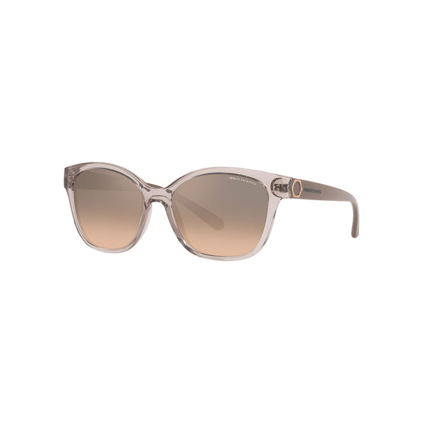 Armani Exchange Women's Cat Eye Frame Brown Acetate Sunglasses - AX4127SF