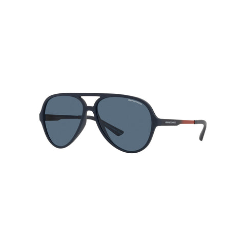 Armani Exchange Men's Phantos Frame Matte Blue Injected Sunglasses - AX4133S