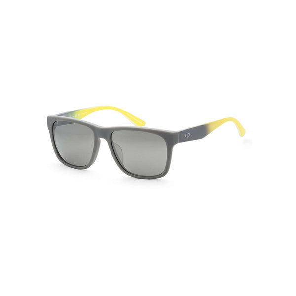 Armani Exchange Men's Pillow Frame Grey Acetate Sunglasses - AX4135SF