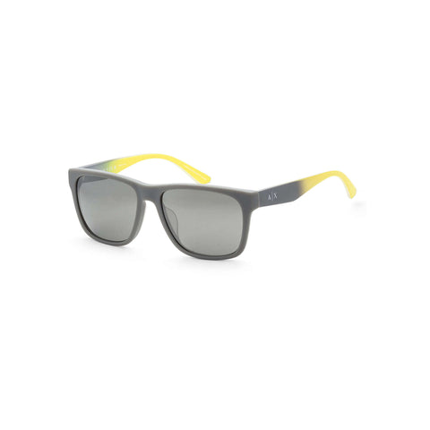 Armani Exchange Men's Pillow Frame Grey Acetate Sunglasses - AX4135SF
