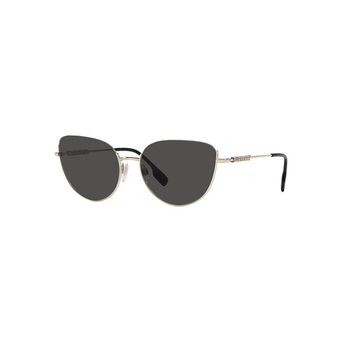 Burberry Women's Cat Eye Frame Gold Steel Sunglasses - BE3144