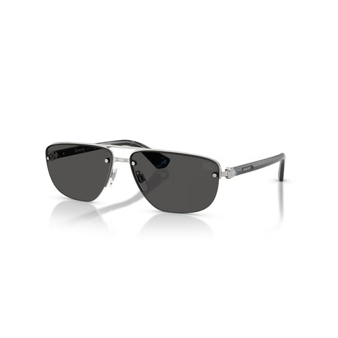 Burberry Men's Irregular Frame Silver Metal Sunglasses - BE3164