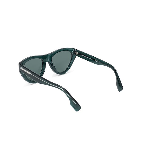 Burberry Women's Irregular Frame Green Acetate Sunglasses - BE4285