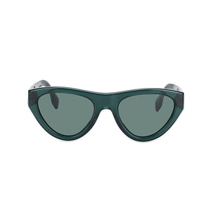 Burberry Women's Irregular Frame Green Acetate Sunglasses - BE4285