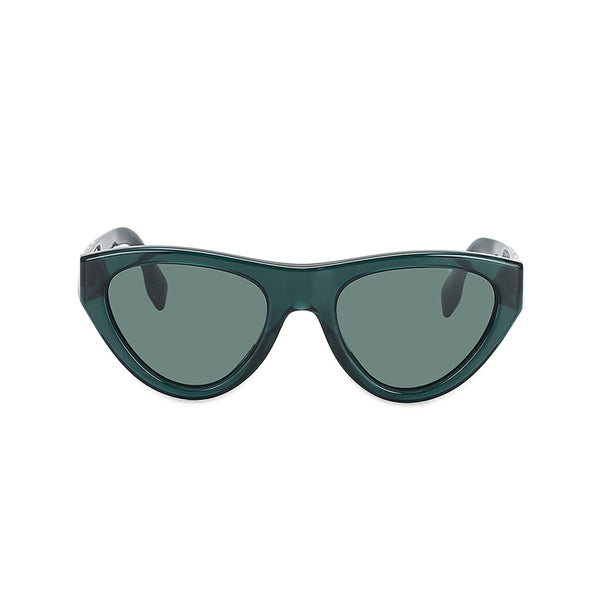 Burberry Women's Irregular Frame Green Acetate Sunglasses - BE4285